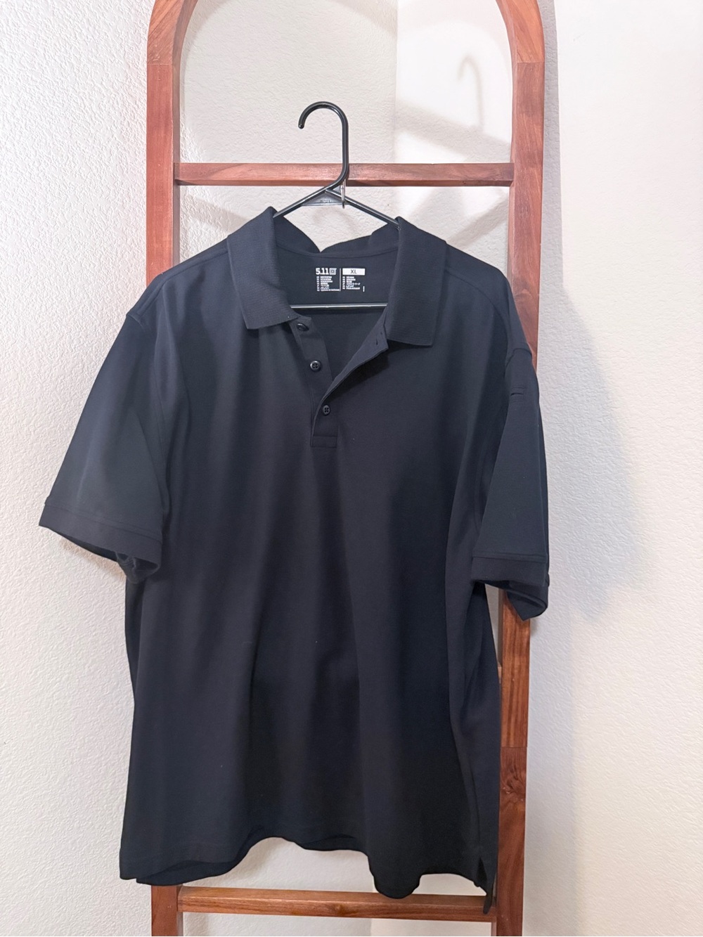 5.11 Tactical Men's Black Polo Performance Shirt